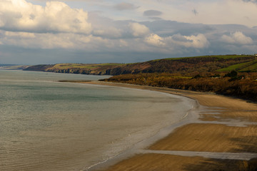 The Beach in mid winter at New Quay, Cardigan, Wales