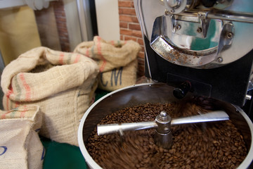 Café y sacos de café