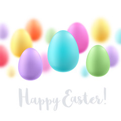 Colorful bright Easter eggs background.