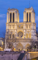 The Notre Dame cathedral, Paris, France.
