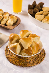 Brazilian snack. Meat Esfiha portion.