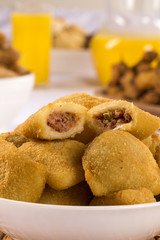 Rissole - Meat rissole served with chili sauce.