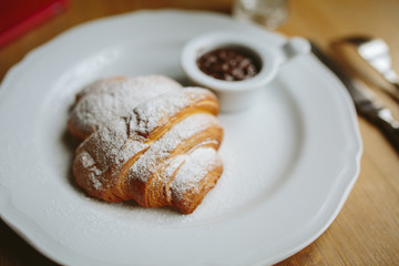 croissant with chocolate
