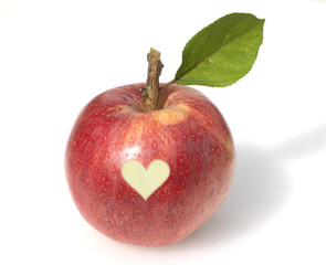 Herz; Apfel