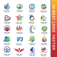 Business Logo Design. Corporate Logo Design. Creative Business Vector Icons collection.