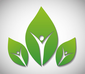 Eco icon design 