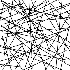 White background with black abstract lines.Vector technology pattern.