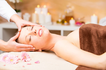 Obraz na płótnie Canvas Spa face massage