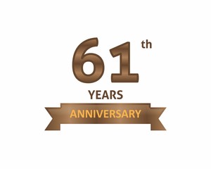 61 Years Anniversary Logo