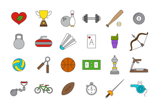 Vector sport icons set