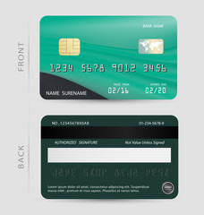 Green credit debit card design template,To adapt idea for commercial,business,advertising,information,financial,vector,illustration