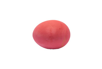 red easter egg isolated on white
