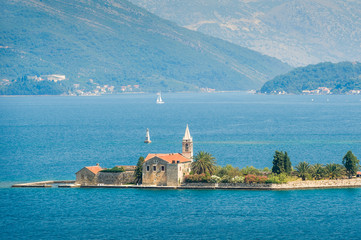 Fototapeta na wymiar Fort Mamula, fortress on the island, Montenegro