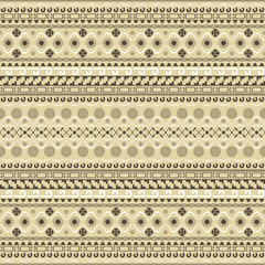 Seamless pattern with Maya style elements