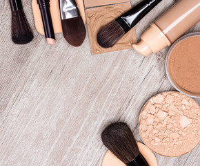 Makeup products to even out skin tone and complexion frame
