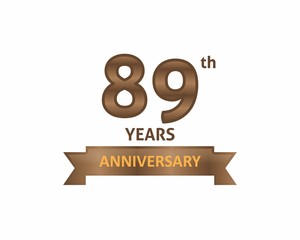 89 Years Anniversary Logo