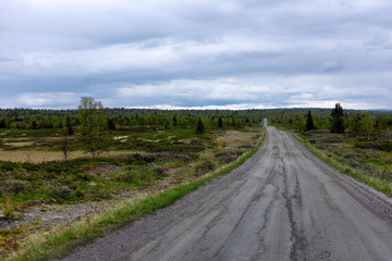 Fototapeta premium Gravel Road in Norway