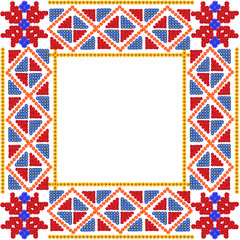 Mosaic simple red  frame