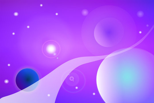 Colorful space abstract vector background
