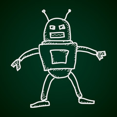 Simple doodle of a robot