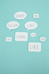Speech bubbles and social media
