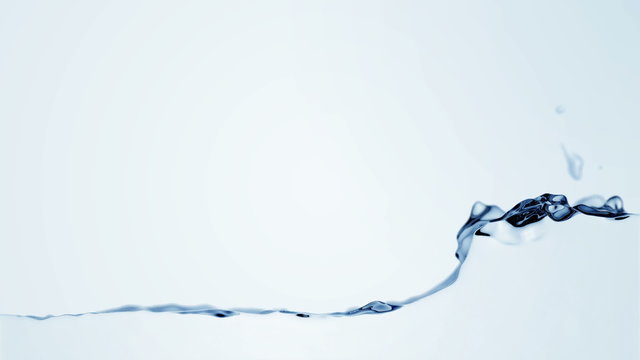 Splashing water surface (slow motion with alpha matte, fullhd)