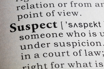 Obraz premium definition of suspect