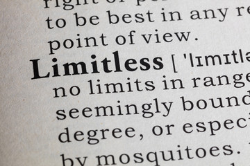 Obraz premium definition of Limitless