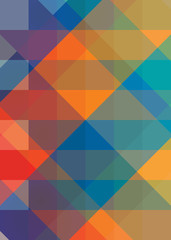 Colorful triangles background