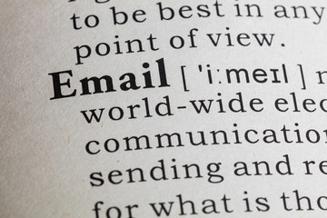 Obraz premium definition of email