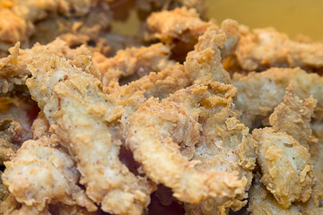 Fried chicken in breadcrumbs