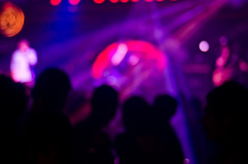 Obraz na płótnie Canvas club party is blurred background
