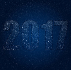 2017 in the style of the sky. Eps 10.