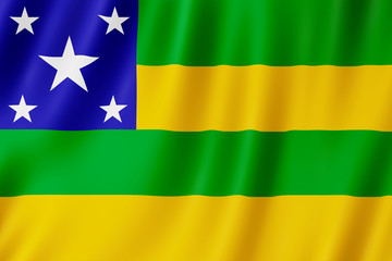 Flag of Sergipe state in Brazil