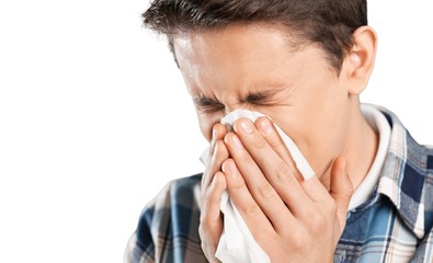 Sneezing.