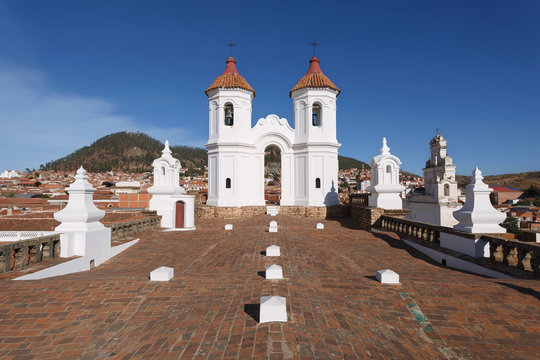 San Felipe Neri monastery from La Merced church in Sucre, Bolivi