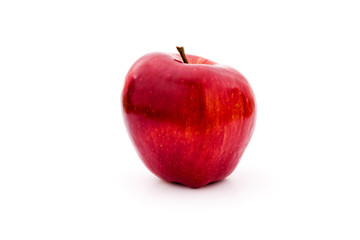Red apple isolated on white background