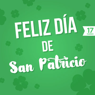 Happy St. Patrick's Day. 17 March