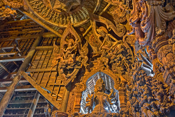 Obraz premium Sanctuary of Truth wooden sculpture
