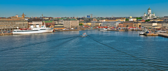 Helsinki south harbour coastline