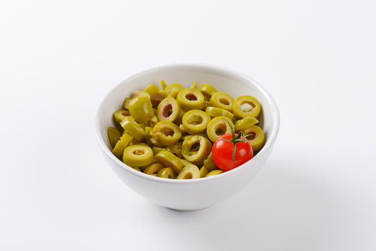 Sliced Green Olives