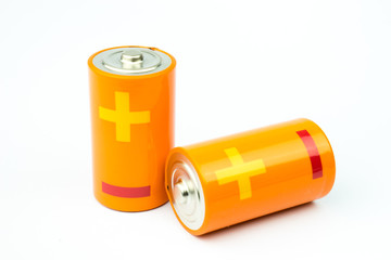 AA Battery on white background