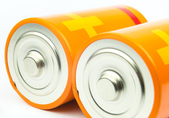 AA Battery on white background