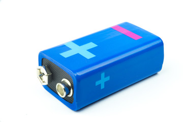 AA Battery on white background