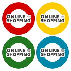 Online Shopping icons set