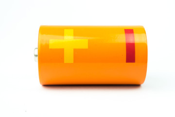 AA Battery on white background