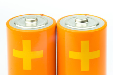 AA Battery on white background