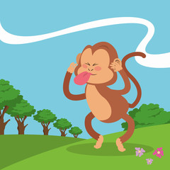 Monkey icon design 