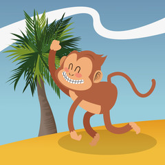 Monkey icon design 