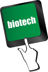 bio tech message on enter key of keyboard